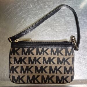 Michael Kors Black Leather Pouch